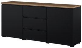 Kommode Modo – Schwarz/Eiche Mauvella – 247VOJ26
