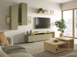 Wohnzimmer Bota – Eiche/Eukalyptus