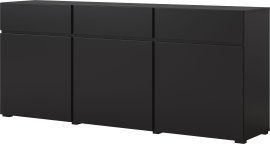 Kommode Cross – Schwarzer Onyx – 24W3MY43