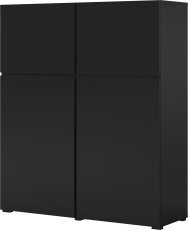Hohe Kommode Cross – Schwarzer Onyx – 24W3MY76