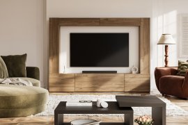 Wohnwand Aura – Nussbaum Royal – 24OROW10