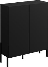 Hohe Kommode Jukon – Schwarzer Onyx – 24W3ND42