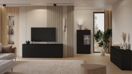 Wohnzimmer Modo – Schwarzer Onyx