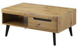Tischchen für das Wohnzimmer Nordi NL107 - handwerkliche Eiche