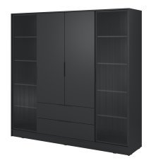 Schrank Kelly 4D RD - schwarz