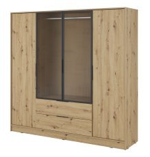Schrank Kelly 4D RM - Eiche/Artisan