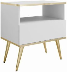 Nachttisch Oro – Weiß