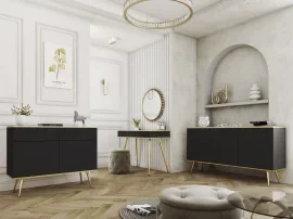 Schlafzimmer Oro – schwarz