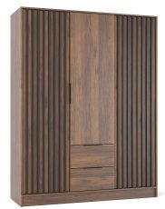 Kleiderschrank Nelly 3D – Warmia Nussbaum