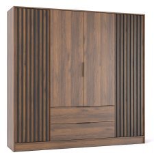 Kleiderschrank Nelly 4D – Nussbaum