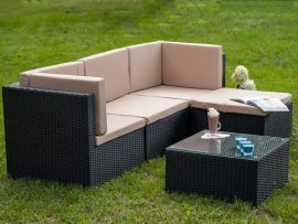 Gartenmöbel-Set Tinto – schwarz – ZO.021.007
