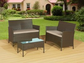 Gartenmöbel-Set Comodo – braun – ZO.015.001.XL