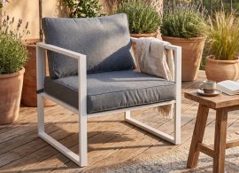 Gartenstuhl Mostrare – Weiß – KR.019.A.W
