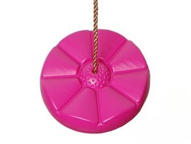 Kunststoff-Schaukel „Blume“ mit rosa Sitz für Kinder