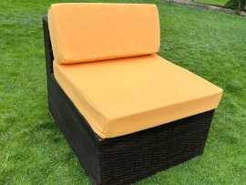Set aus Bezügen für Gartenmöbelkissen – gelb