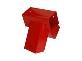 Eckverbinder für Schaukel 90×90 mm (100°) – rot