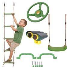 Set aus Zubehör für den Kinderspielplatz – grün