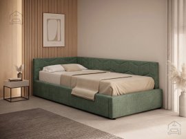 Bett mit 3D-Hebemechanismus – 90x200 cm Cremona 39 – Aufstellung und Öffnung über Eck