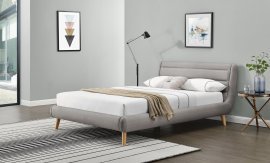 Bett Elanda 140x200 cm - hellgrau
