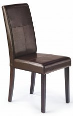 Esszimmerstuhl Kerry Bis - Wenge/Dunkelbraun