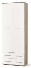 Schrank Lima REG2 - Sonoma Eiche/Weiß