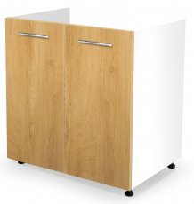 Küchenelement unten Vento DK-80/82 - Weiß/Honigeiche