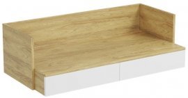 Mobius Schreibtisch 2S - Hickory Eiche/Weiß