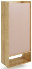 Regal Mobius 2D - Hickory-Eiche/Rosa