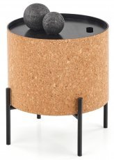 Tischchen für das Wohnzimmer Sasha - natur/schwarz
