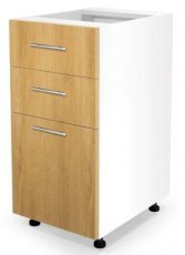 Küchenelement unten Vento DS3-40/82 - Weiß/Honigeiche