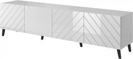 TV-Kommode Abeto 200 – Weiß matt/Glanz