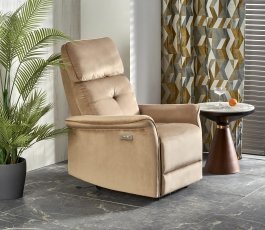 Elektrischer Relaxsessel mit Relaxmechanismus Semir - beige