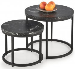 Set aus zwei Beistelltischen Oreo
