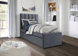 Bett Russo mit zusätzlichem Bett 90x200 cm - grau