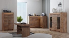Wohnzimmer und Esszimmer Wien - dunkel Asche