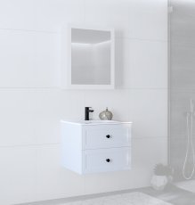 Waschtischunterschrank Toreto 60 – Weiß Matt