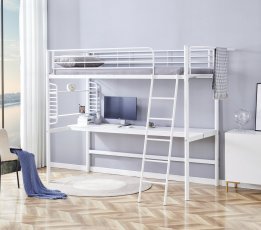 Hochbett mit Schreibtisch Dolce – 90x200 cm