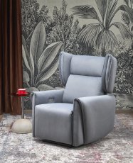 Elektrischer Relaxsessel mit Relaxmechanismus Gelato - grau