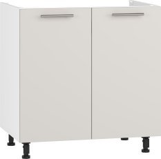 Vorderer Schrank für Spülbecken Vento DK-80/82 - weiß/Kaschmir