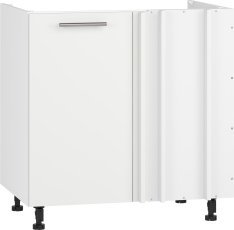 Vordere Eckschrank für Spülbecken Vento DK-100/82 - weiß/weiß matt