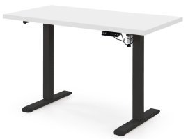 Schreibtisch B54 mit höhenverstellbarer Funktion – Weiß/Schwarz