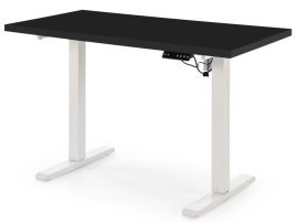 Schreibtisch B54 mit Höhenverstellung – Schwarz/Weiß