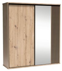 Wohnwand Camino – Eiche Artisan/Schwarz