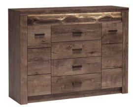 Kommode Isla 200 cm – Beige Matt