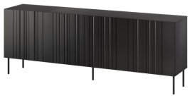 Kommode Isla 200 cm – Schwarz Matt