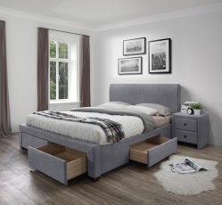 Bett Modena 3 – 160x200 cm – aschgrau