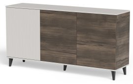 Kommode Random 2 KM-1 – Kaschmir/Nuss/Schwarz