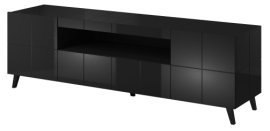TV-Kommode Reja – Schwarz Hochglanz