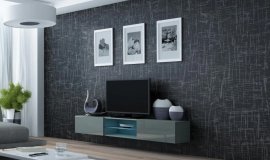 TV-Kommode Vigo Glass – Grau