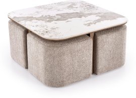 Couchtisch Arakis mit Hockern